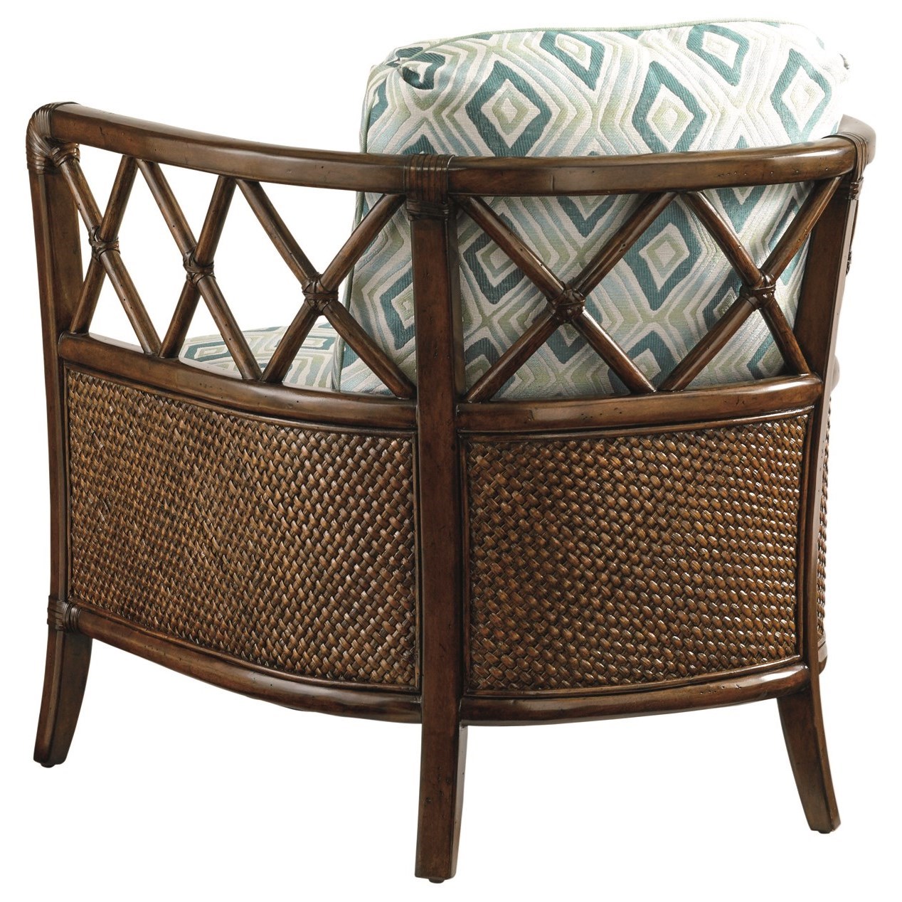 Tommy Bahama Home Bali Hai Glen Isle Chair with Wicker and Rattan Frame